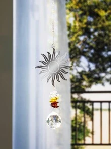 1pc Crystal Sun Catcher, Sun Lizard Cactus Crystal Wind Chime Pendant, Outdoor Gardening Light Collector Pendant For Wedding Home Decoration Gifts Birthday Graduation