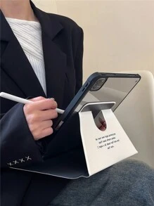 复活节苹果兔 360° 可旋转支架翻盖保护套带触控笔支架，兼容 iPad 10、iPad Air 4/5、iPad 9.7 英寸、iPad 9/8/7、10.2 英寸、iPad Pro 11 英寸 - 白色 - 查看 4