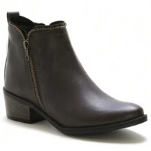Women Mid-Calf Boots - 咖啡棕 - 查看 7