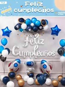 GLOBOS DECORATIVOS  para adorno de fiesta FELIZ CUMPLEAÑOS - Multicolor - Ver 6