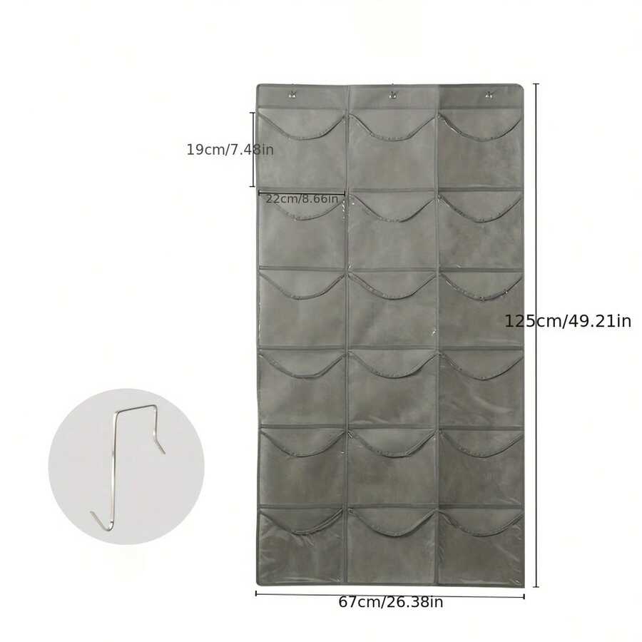 1pc Thickened NonWoven Fabric Cap Storage Hanging Bag With Large