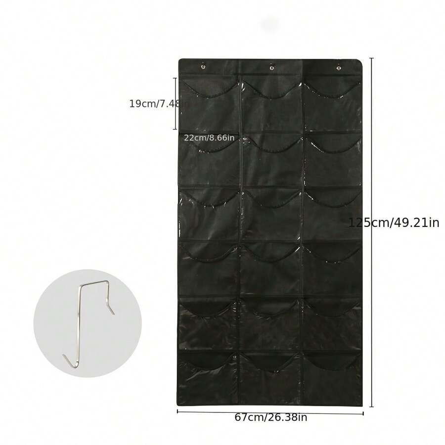 1pc Thickened NonWoven Fabric Cap Storage Hanging Bag With Large