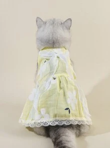 1 Bộ Hoa In Quần áo thú cưng - Nhiều màu - Xem 5