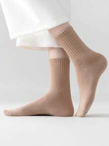 5 Của Của phụ nữ Chiều dài Trung bình Vớ , Mềm mại Và Thoáng khí , Kẹo Màu sắc , Nhà  Đời sống , Thể thao Và Thời gian rảnh rỗi , Theo mùa Ngắn Vớ , Ngẫu nhiên Màu sắc - Nhiều màu - Xem 4