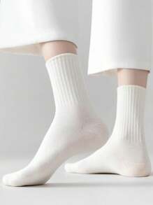 5 Của Của phụ nữ Chiều dài Trung bình Vớ , Mềm mại Và Thoáng khí , Kẹo Màu sắc , Nhà  Đời sống , Thể thao Và Thời gian rảnh rỗi , Theo mùa Ngắn Vớ , Ngẫu nhiên Màu sắc - Nhiều màu - Xem 3