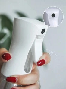 1 Pieza Botella De Spray Continuo De Alta Presión, Rociador De Niebla Hidratante Para Viajar, Transparente - Blanco - Ver 5