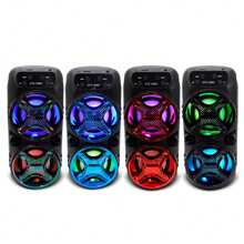 GKBM Bocina bluetooth portátil 3″x2 KTX-1588 - Multicolor - Ver 2