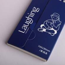 1本英文單字筆記本,方便學生快速記筆記,可攜式活頁筆記本,學習計劃 - 藏蓝色 - 查看 4