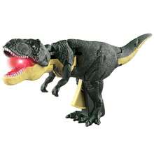 1入組逼真的暴龍恐龍電動機械搖擺動作,360°擺動,咬合、音效和燈光效果, 綠色減壓玩具 - 綠色 - 查看 2
