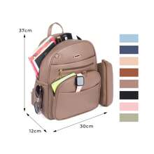 Women Functional Backpacks - 摩卡棕 - 查看 4
