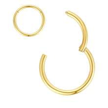 ADYJELY 1PC Nose Rings Hoop Conch Ring 316L Surgical Steel Cartilage Earrings Earhead 1.2mm Black Daith Earr Tragus Helix Earrings Rook 16G Hinged Segment Rings Gold Belly Ring, Nipple Ring,Septum Ring Eyebrow Ring Lip Ring Earlobe Earring Thin Helix 6mm 8mm 10mm Women And Men Body Piercing Jewelry Valentine's Day Gifts,Mom,Mother,Mother's Day,Gift - Nose Ring - View 28