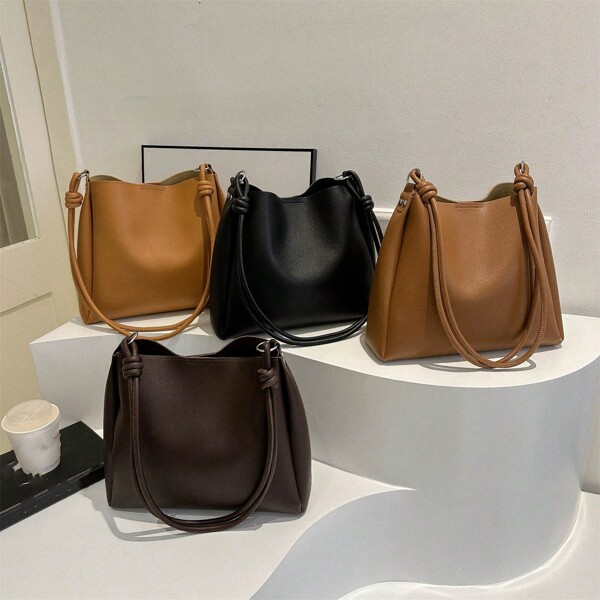 Bolsa Tote Casual Fashionable para Mulheres, Dobrável, Conveniente, de Grande Capacidade, para Escritório de Negócios, para Festivais, Bolsa Presente de Férias para Estudantes Universitários, Estilo Minimalista Bolsa Feminina, Bolsa Escolar, Grande Capacidade, Portátil, Leve, Casual de Negócios, Adequado para Adolescentes, Mulheres Universitárias, Iniciantes e Trabalhadores de Colarinho Branco, Perfeito para Volta às Aulas, Faculdade, Escritório, Ensino Médio, Trabalho, Negócios, Transporte