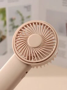 AOYI 1只可充電的便攜式手持簡易戶外小風扇,帶一檔調節和掛繩 - 粉色 - 查看 4