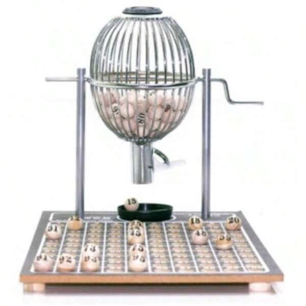 Bingo Víspora Globo Profissional Nº2 C/ 100 Bolas Cromado