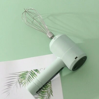 AOYI 1 件可充电 1200mAh 手持电动搅拌机，双头设计带充电线，家用打蛋器面团搅拌机，适用于蛋糕和奶油