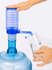 1個家用手動水泵,適用於標準水瓶,零售便攜式軟殼飲用水分配器 - 淺藍色 - 查看 1