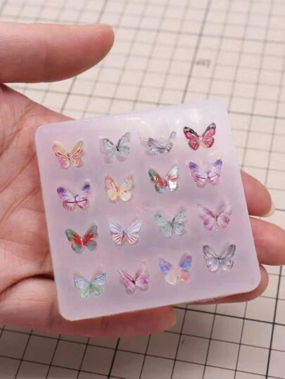 1pc Mini Butterfly Shaped Silicone Mold For Clay, Resin, Fondant And Cake Decoration