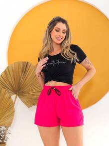 Women Shorts - Màu Hồng baby - Xem 1