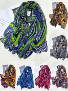 Khăn choàng chống nắng họa tiết xoáy độc đáo Boho 1 Khăn quàng cổ nữ du lịch thiết yếu, thời trang & đa năng - Nhiều màu - Xem 12