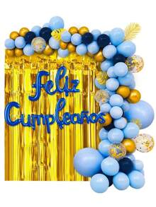 GLOBOS DECORATIVOS  para adorno de fiesta FELIZ CUMPLEAÑOS - Multicolor - Ver 5