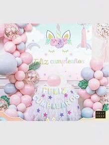 GLOBOS DECORATIVOS  para adorno de fiesta FELIZ CUMPLEAÑOS - Multicolor - Ver 9