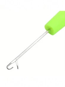 2PCS Latch Crochet Hook Needle Plastic Knitt For Making Jumbo Braiding Dreadlock Hair Tools Weaving Dreadlock Extension - Green - View 7