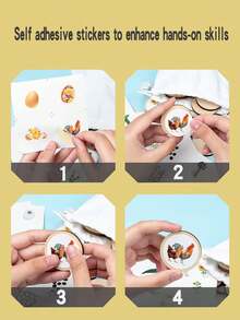 Conjunto De Rompecabezas Del Ciclo De Vida De Animales Y Plantas: Un Juguete Montessori Divertido Y Educativo Para El Aprendizaje Temprano De Los Niños - Multicolor - Ver 8