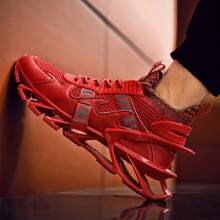 鞋子男士运动鞋男休闲男鞋网球豪华鞋训练鞋竞速透气鞋时尚乐福鞋男士跑步鞋 - 杏色 - 查看 5