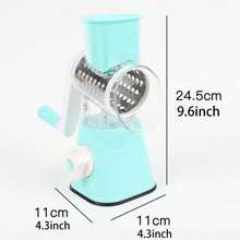 Hand-cranked Quay Máy cắt rau củ , Đa chức năng 3 trong 1 Phòng bếp Máy cắt khoai tây Máy cắt lát Đối với Cắt lát , , - màu xanh lá - Xem 2