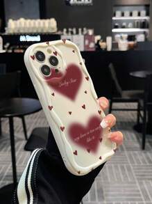 情人节单件装 TPU 奶油色心形防震手机壳，兼容 11、12、13、14、15、16、12 Pro Max、13 Pro Max、14 Pro Max、15、15 Pro、15 Plus、15 Pro Max、A03、A04、A12、A13、A23、A24、A33、A34、A52、A72、A73 - 彩色 - 查看 6