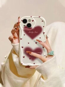 情人节单件装 TPU 奶油色心形防震手机壳，兼容 11、12、13、14、15、16、12 Pro Max、13 Pro Max、14 Pro Max、15、15 Pro、15 Plus、15 Pro Max、A03、A04、A12、A13、A23、A24、A33、A34、A52、A72、A73 - 彩色 - 查看 5