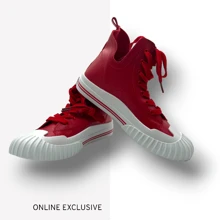 TENIS DE BOTA UNISEX SUPER COMODO - Rojo - Ver 2