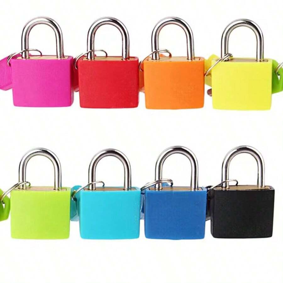 2 Piezas Candados Para Equipaje Con 2 Llaves, Mini Candados Para Maletas, Candado Metálico Para Bolsas De Viaje Con Llave, Color Aleatorio - Multicolor - Ver 1