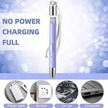 USB Luminous Pen Set ,With 6 Replacement Pen Heads ,Magnifying Glass,For Diamond Painting - Purple 1 - View 4