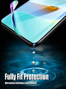 4pcs Full Coverage Hydrogel Screen Protector Film, Compatible With Honor/ Phones, Soft Film, Not Glass Gift For Birthday, Family, Friends Phone Screen Protector, Phone Accessories - Clear - View 8