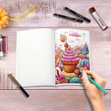 Tlenpo (Phiên bản dày gốc 30 trang) Sách tô màu giảm căng thẳng cho trẻ em, Quà tặng hoàn hảo cho trẻ em, Thích hợp để vẽ, Trở lại trường, Quà tặng khai trương, Quà tặng sinh nhật, Quà tặng tiệc lễ hội! Trở lại trường, Ngày của mẹ, Quà tặng của mẹ, Trở lại trường, Đồ dùng học tập - Món tráng miệng (16k) - Xem 5