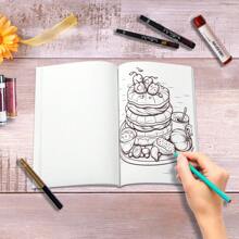 Tlenpo (Phiên bản dày gốc 30 trang) Sách tô màu giảm căng thẳng cho trẻ em, Quà tặng hoàn hảo cho trẻ em, Thích hợp để vẽ, Trở lại trường, Quà tặng khai trương, Quà tặng sinh nhật, Quà tặng tiệc lễ hội! Trở lại trường, Ngày của mẹ, Quà tặng của mẹ, Trở lại trường, Đồ dùng học tập - Món tráng miệng (16k) - Xem 7