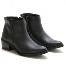 Women Mid-Calf Boots - 黑色 - 查看 4