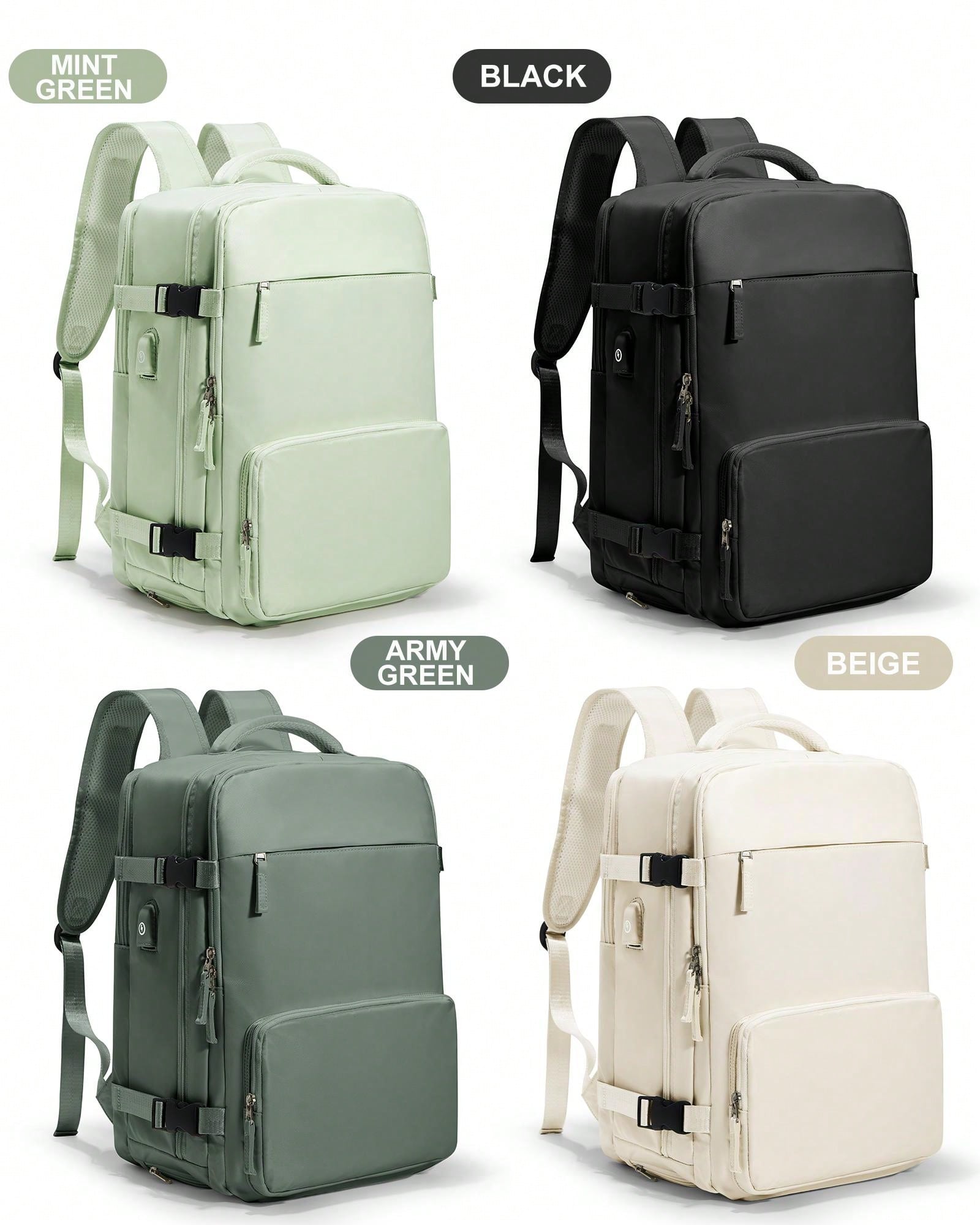 Reiserucksack Damen – Handgepäck-tauglich, Mit Schuhfach, Laptopfach & Nassfach, 42x32x20 Cm