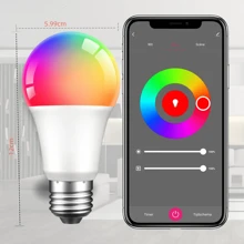 Tuya 15W Smart Bluetooth Light Bulbs, A19 E27/26 Color Changing Led Bulb, App & Voice Control,Dimmable RGB Warm White 2700K Smart Home Lighting