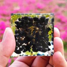 1個靈氣能量石英塔—配合七輪的平衡天然水晶冥想塔—治療樹脂工藝珠寶首飾飾品 - 彩色 - 查看 2