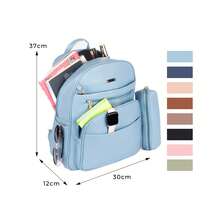 Women Functional Backpacks - 藍色 - 查看 4