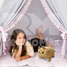 Peluche Gato Forma Cuadrada Almohada De Gato - Albaricoque - Ver 7