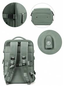Travel Backpack Carry On Backpack For Women Airline Approved, Waterproof College School Computer Laptop Backpack Business For Airplanes With Trolley Sleeve, Large Capacity Sports Backpack Business Weekender Overnight School Backpack Lap Top Back Pack For Men And Women Fits 15.6 Inch Notebook, Fashion Men & Women Backpack As Personal Item For Travel, Business, School, Outdoor Camping. Cabin Bag Fathers Day Gifts Summer College Bag Dad School Bag - Army Green - View 8