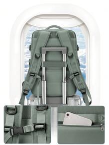 Travel Backpack Carry On Backpack For Women Airline Approved, Waterproof College School Computer Laptop Backpack Business For Airplanes With Trolley Sleeve, Large Capacity Sports Backpack Business Weekender Overnight School Backpack Lap Top Back Pack For Men And Women Fits 15.6 Inch Notebook, Fashion Men & Women Backpack As Personal Item For Travel, Business, School, Outdoor Camping. Cabin Bag Fathers Day Gifts Summer College Bag Dad School Bag - Army Green - View 5