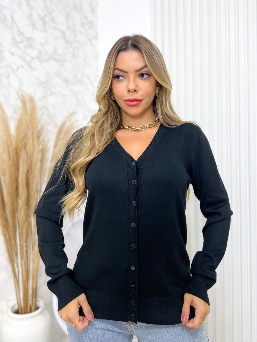 Women Cardigans - Black - View 1