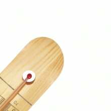 1 件高精準度木材溫度計,室內/室外,免電池,適用於辦公室、教室、客廳、溫室 - 黃色 - 查看 7