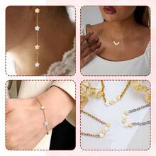 100/200/400顆星形diy珠子,適用於手鍊、項鍊、耳環、鑰匙扣、手機吊飾、腳鍊、婚禮、派對、生日、禮品、珠寶製作用品 - 100顆 - 查看 5