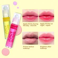 5入組水果香味滾球唇部護理油,保濕滋潤滋養修護唇膏 - 彩色 - 查看 2