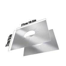 2入組高級可重複使用瓦斯灶台爐具保護墊墊子蓋子 - 厚度0.15mm,適用於清潔廚房工具 - 彩色 - 查看 3